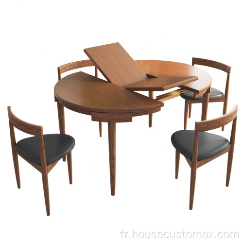 Ensemble de table de salle à manger en bois pour économiser de l&#39;espace